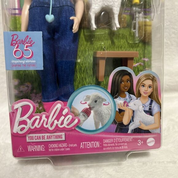 Barbie 65th Anniversary Careers Farm Veterinarian Doll With Accessories New - Picture 3 of 4